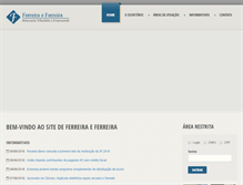 Tablet Screenshot of ferreiraadvocacia.com.br